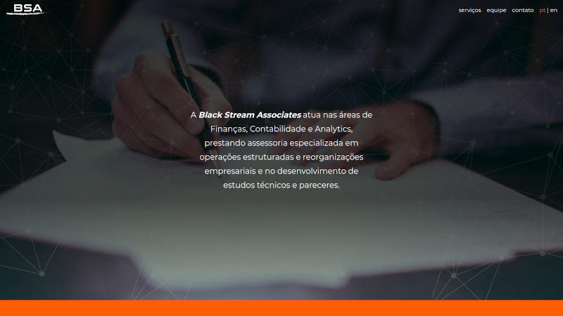 Black Stream Associates website screenshot